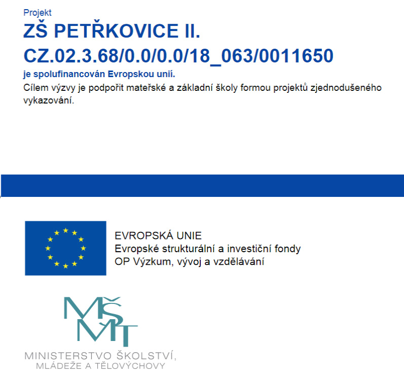 Projekt ZŠ Petrovice II